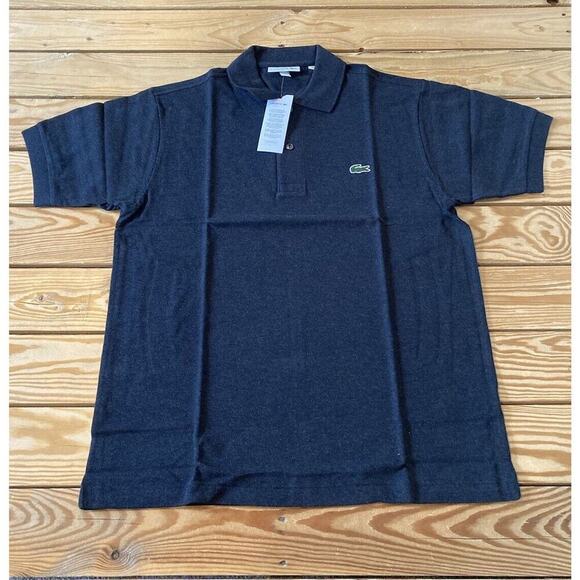NWT $95 Lacoste Short Sleeve Polo Shirt Size Small Men’s Grey - Picture 1 of 8